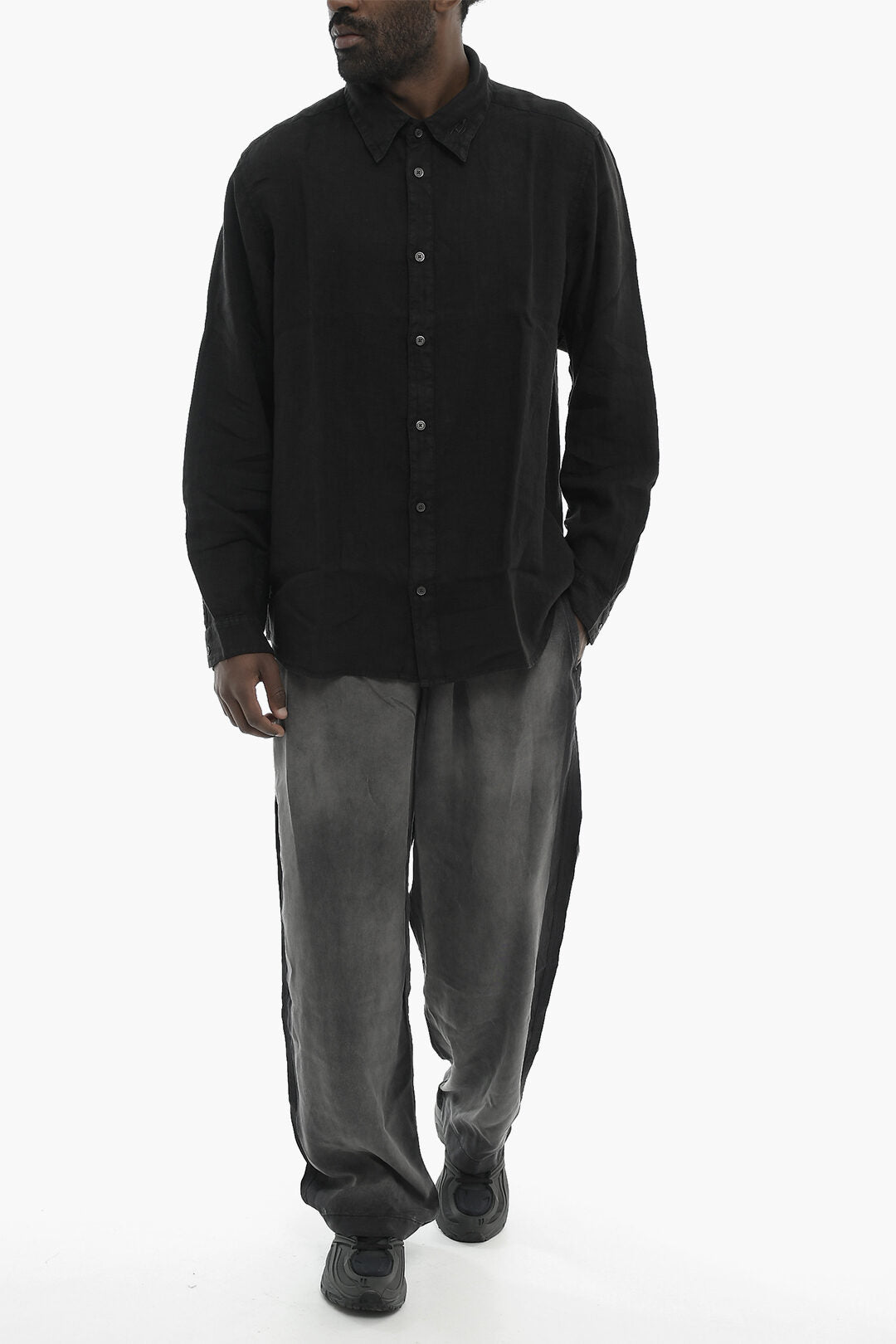 Diesel 0140~Solid Linen Shirt S-WERP