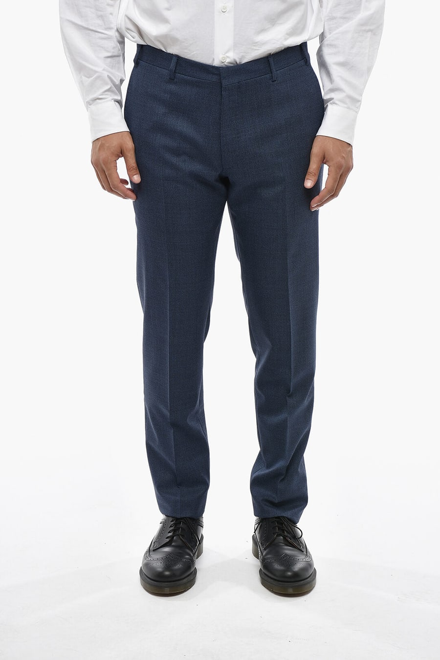 Corneliani 0405~CC COLLECTION 2-Button Virgin Wool Suit Double Vent Classic Notch Lapel, view 5