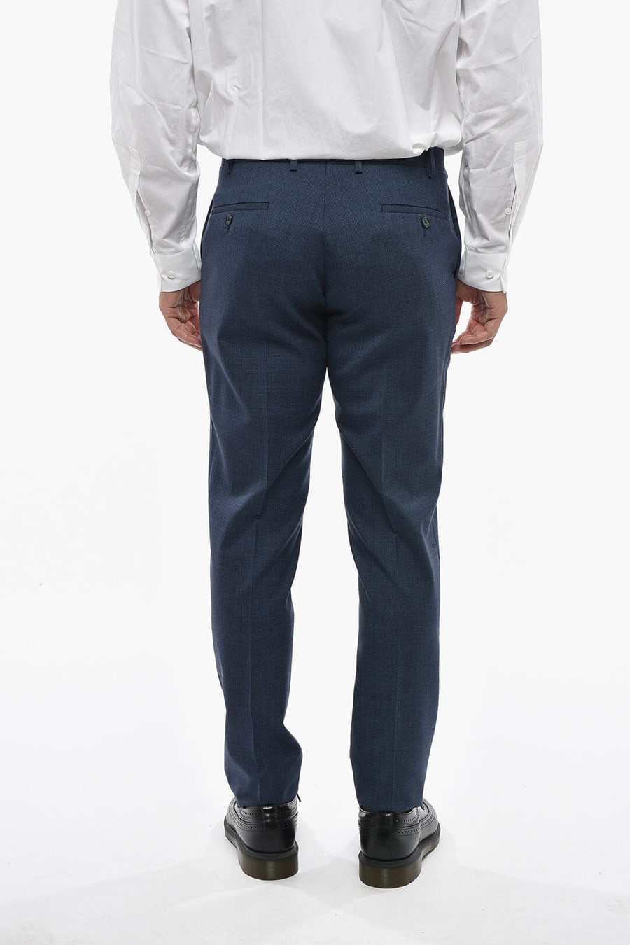 Corneliani 0405~CC COLLECTION 2-Button Virgin Wool Suit Double Vent Classic Notch Lapel, view 6