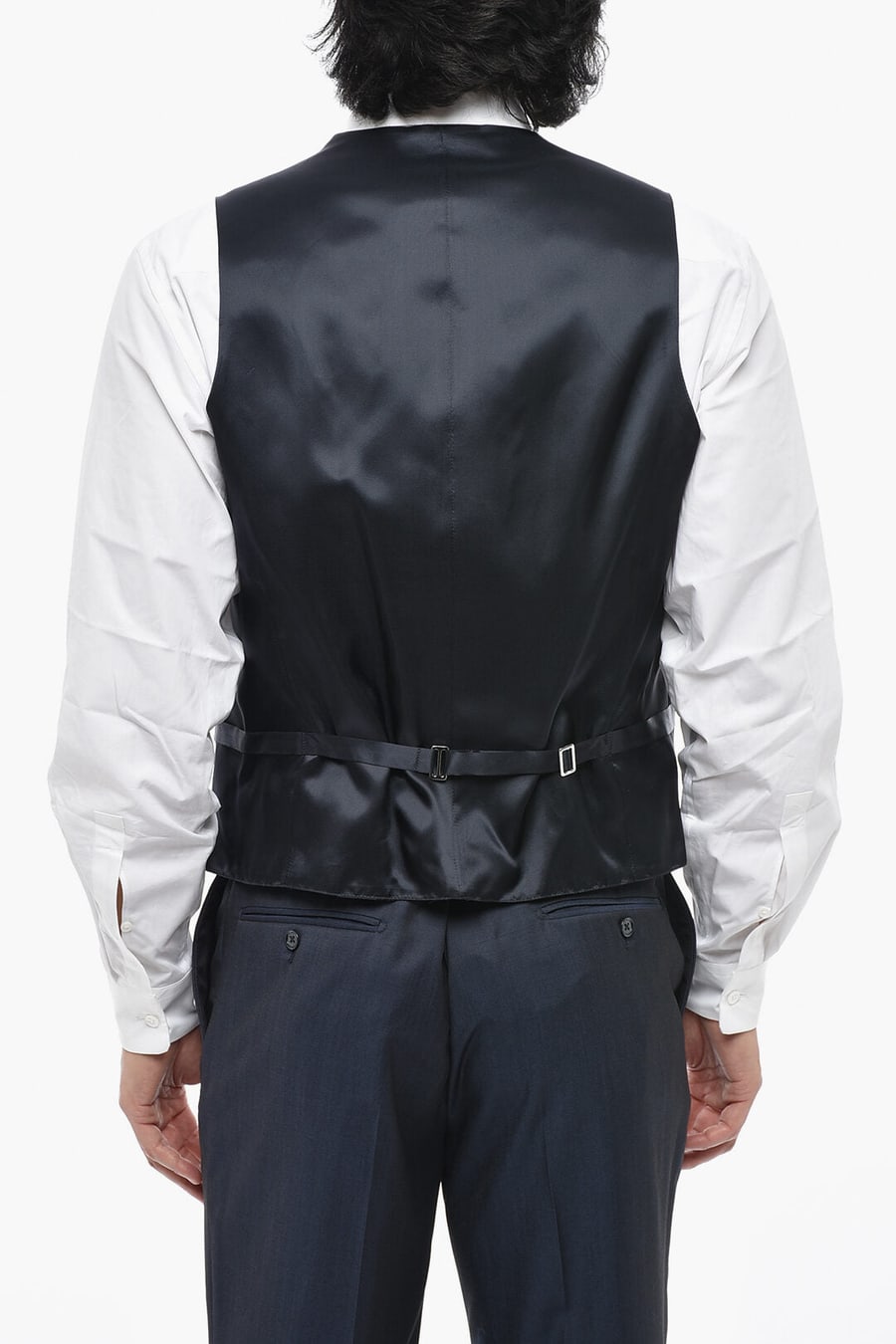 Corneliani 0405~CC COLLECTION 3-Piece Virgin Wool Suit With Peak Lapel, view 7