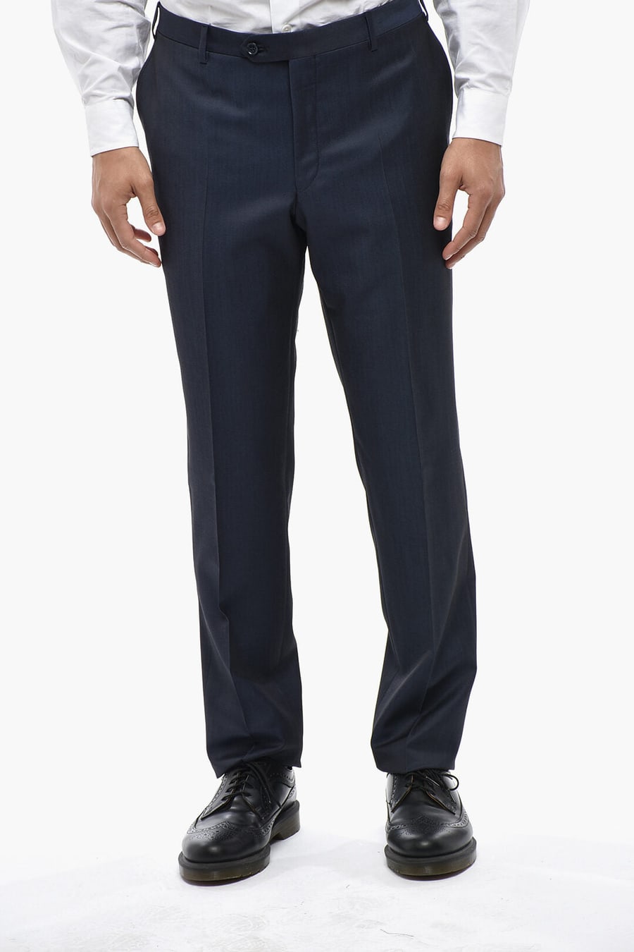 Corneliani 0405~CC COLLECTION 3-Piece Virgin Wool Suit With Peak Lapel, view 8