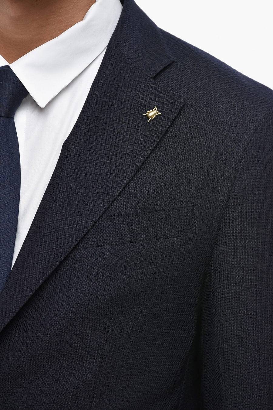 Corneliani 0405~CC COLLECTION Unlined Virgin Wool Blazer with Patch Pockets, view 3
