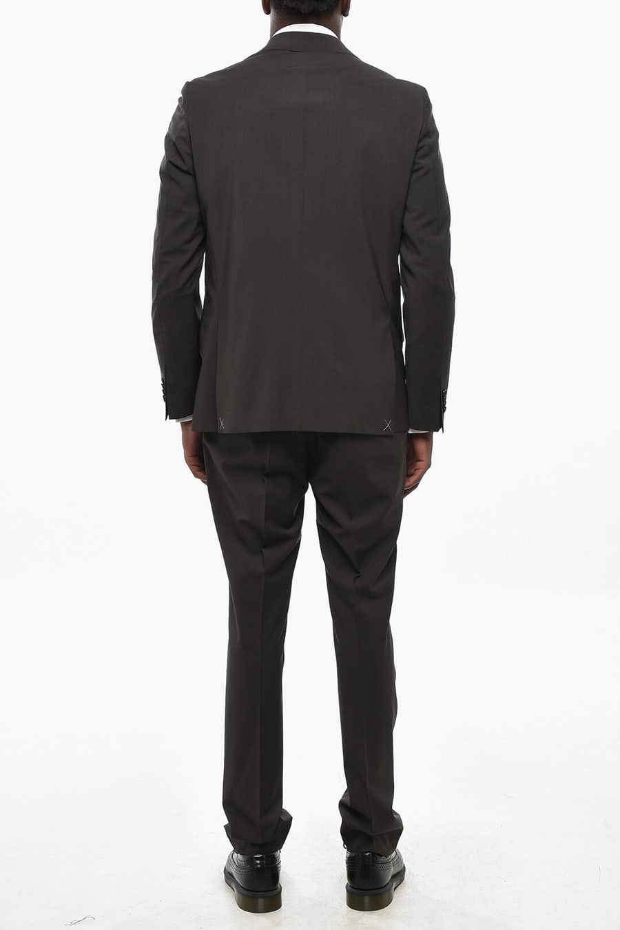Corneliani 0405~CC COLLECTION Virgin Wool Stretch Two-Button Suit, view 3