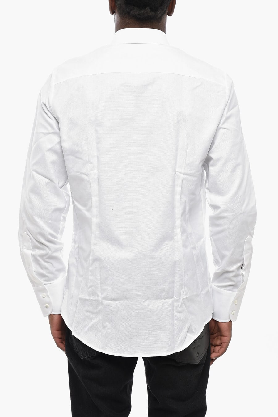 Dsquared2 0405~Cotton Hopsack Button-Down Shirt, view 2