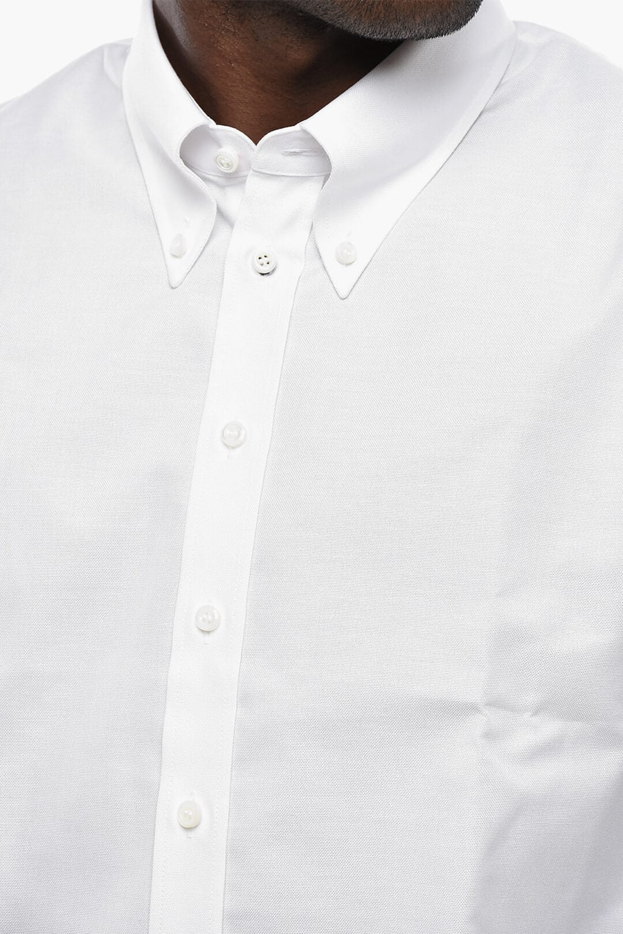 Dsquared2 0405~Cotton Hopsack Button-Down Shirt, view 3