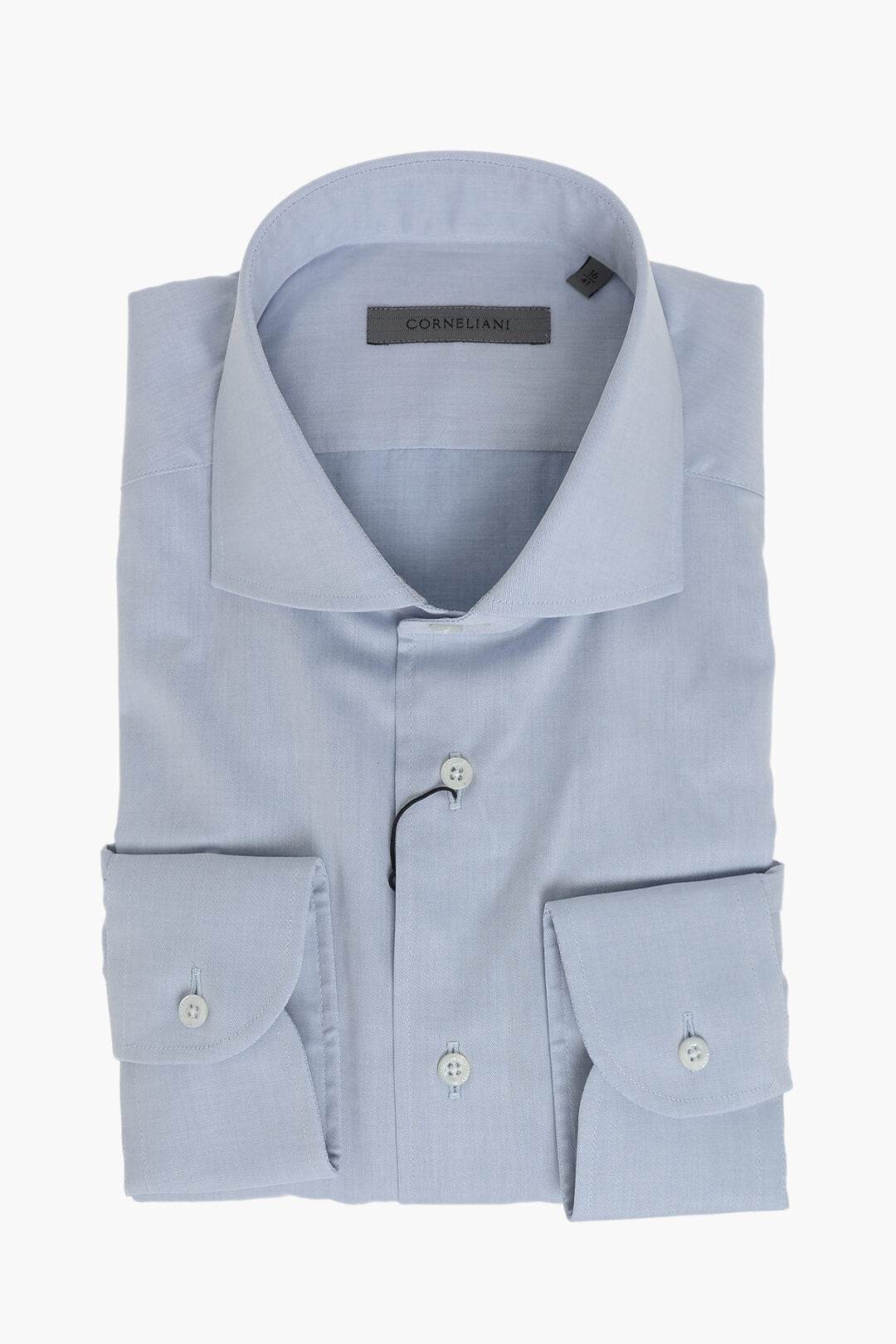 Corneliani 0405~Cotton Poplin Shirt With French Collar