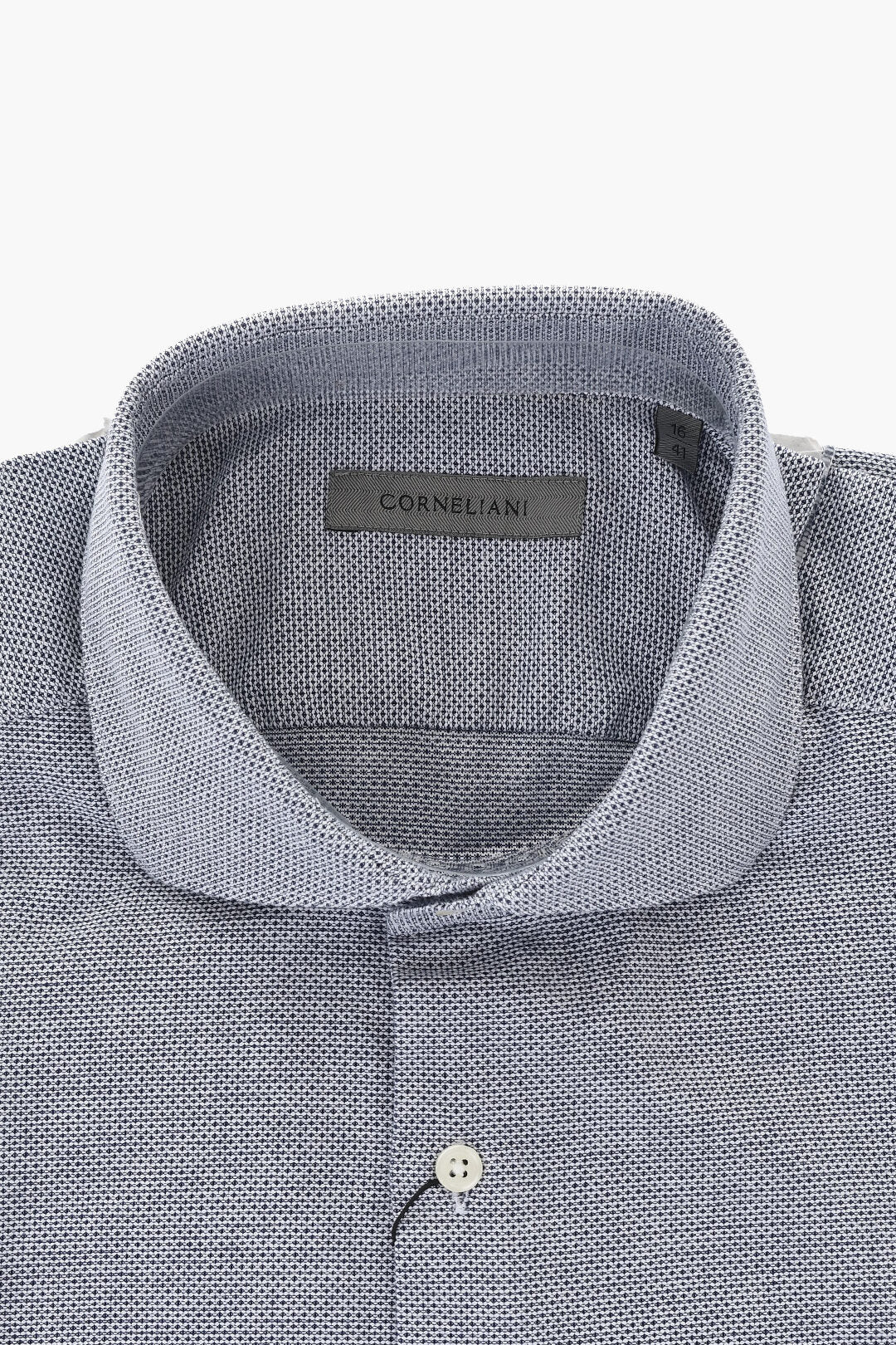 Corneliani 0405~Cotton Shirt With French Collar