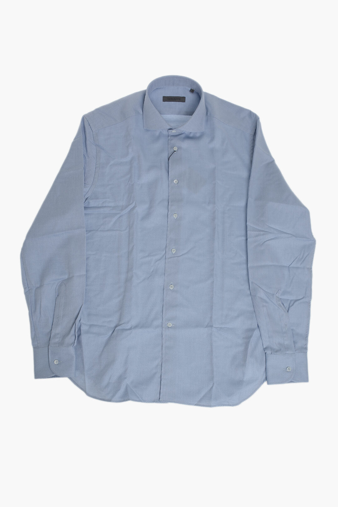 Corneliani 0405~Cotton Twill Shirt with French Collar, view 2