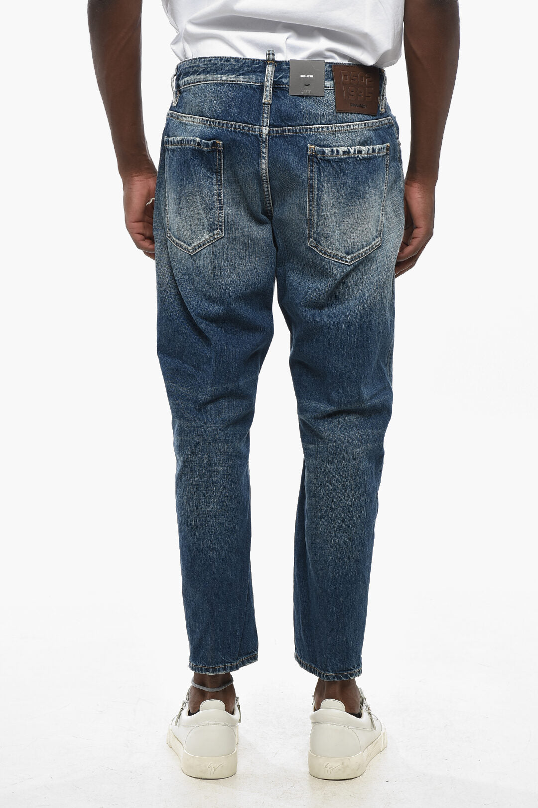 Dsquared2 0405~Distressed Denim Jeans Bro Fit 16cm, view 2