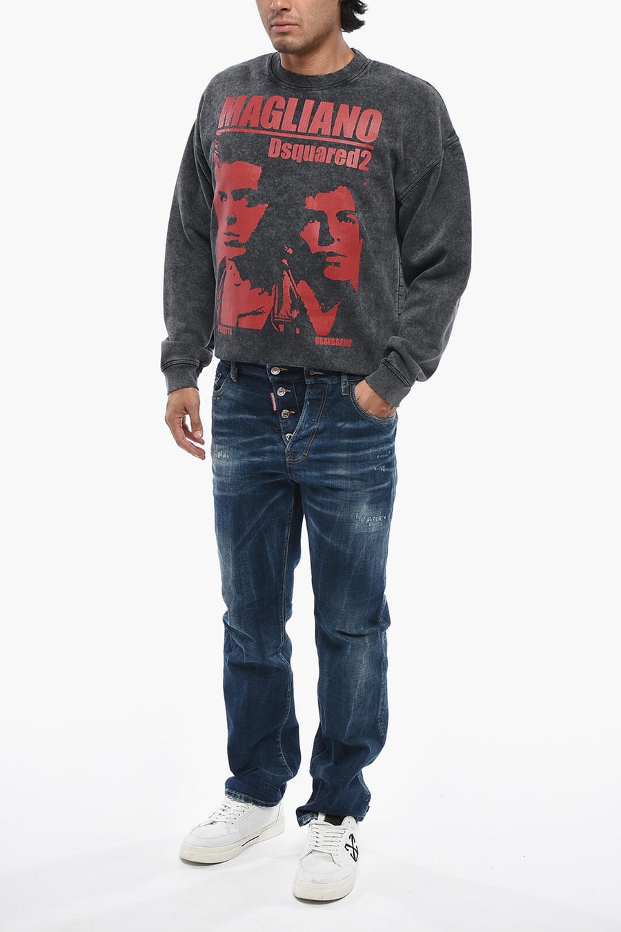 Dsquared2 0405~Jeans 642 Stonewashed Effect 18cm