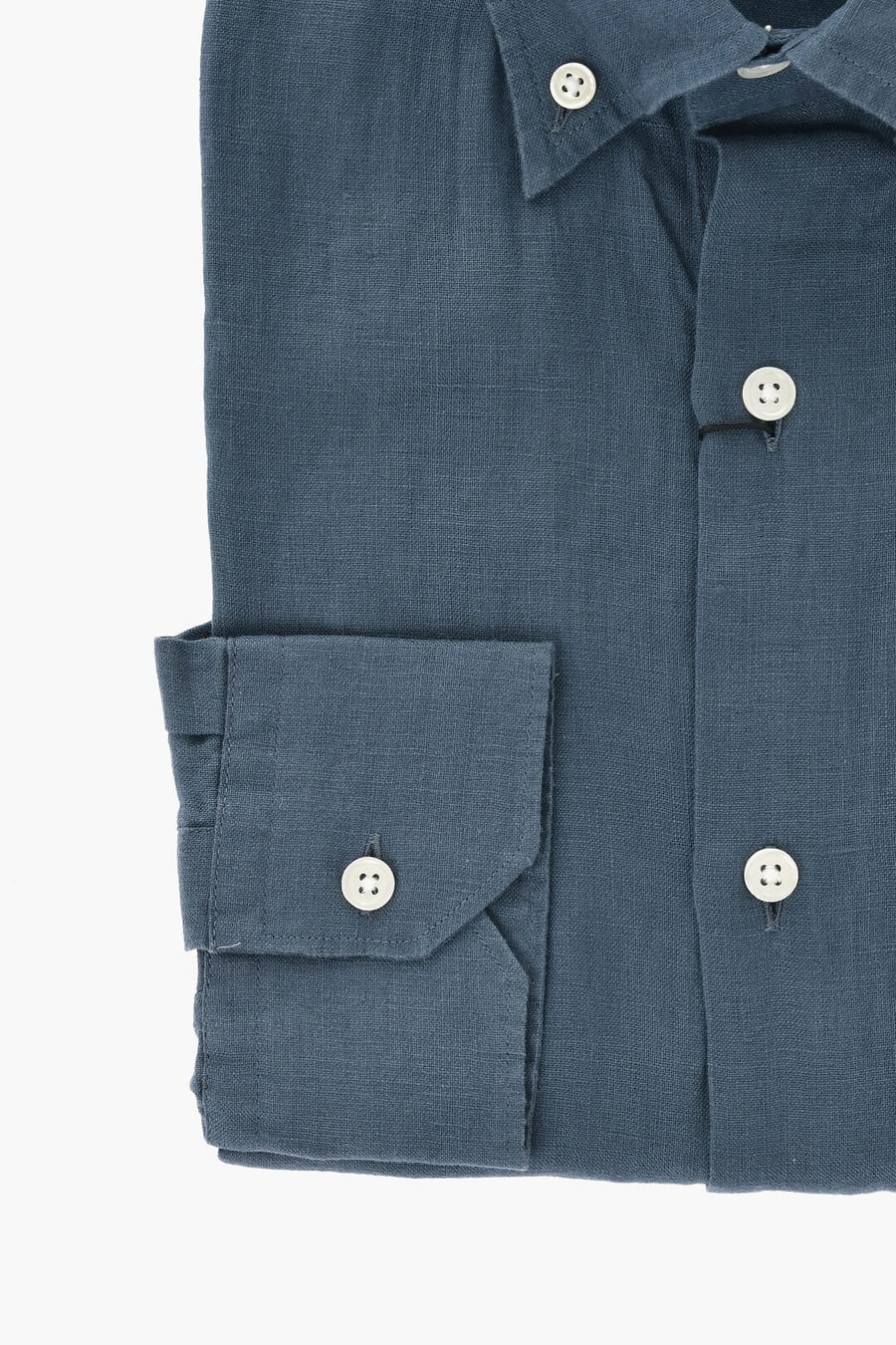 Corneliani 0405~Linen Button-Down Shirt, view 3