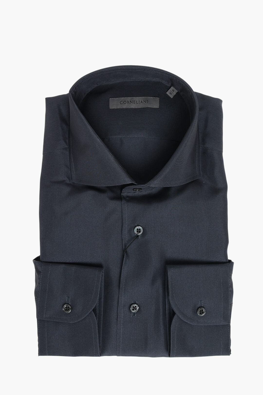 Corneliani 0405~Silk Shirt With French Collar