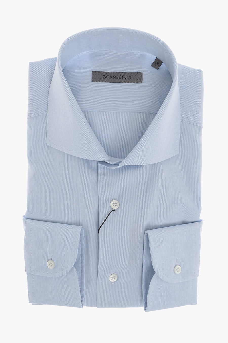 Corneliani 0405~Solid Shirt With French Collar