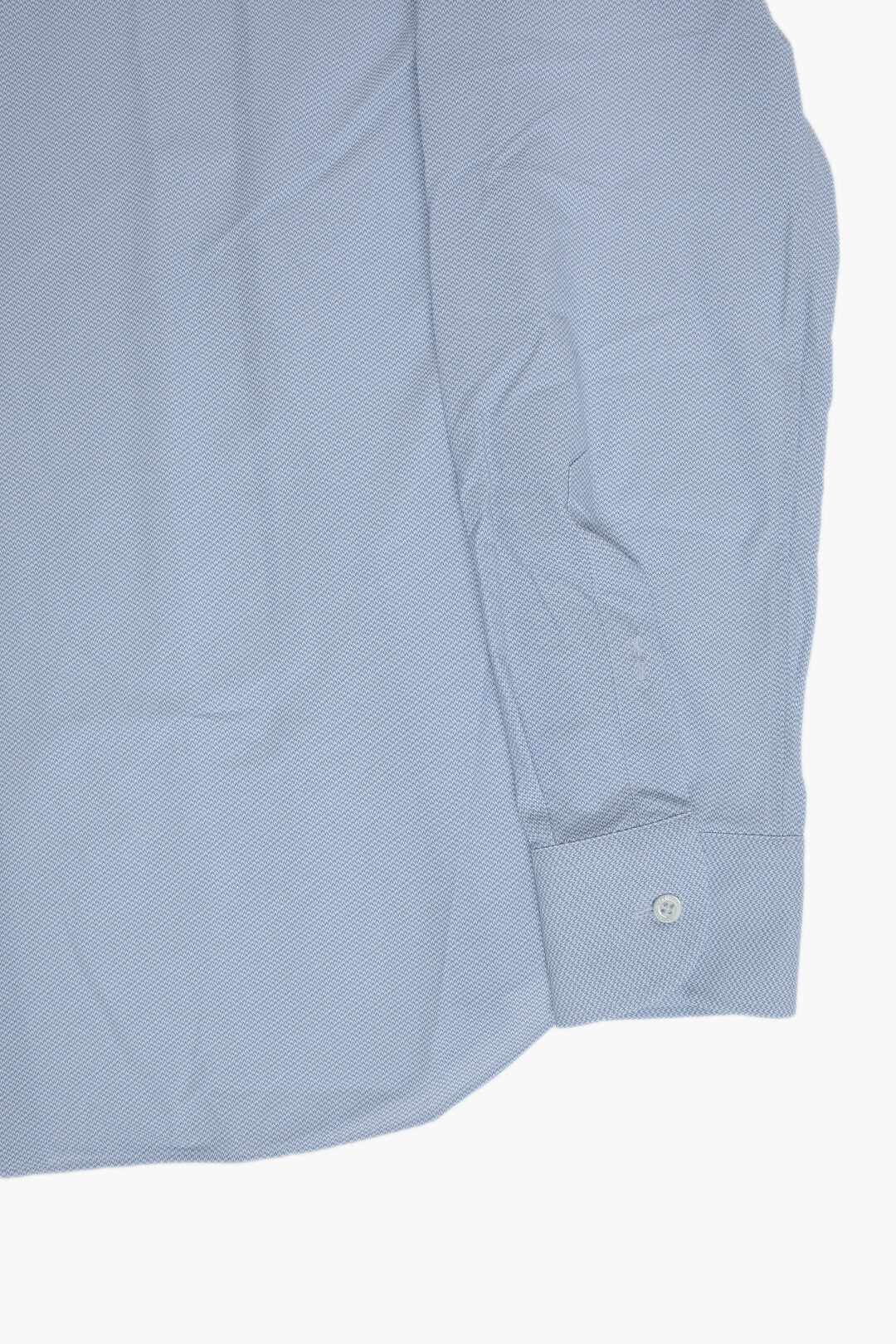 Corneliani 0405~Wrinkle-Free Patterned Shirt with French Collar