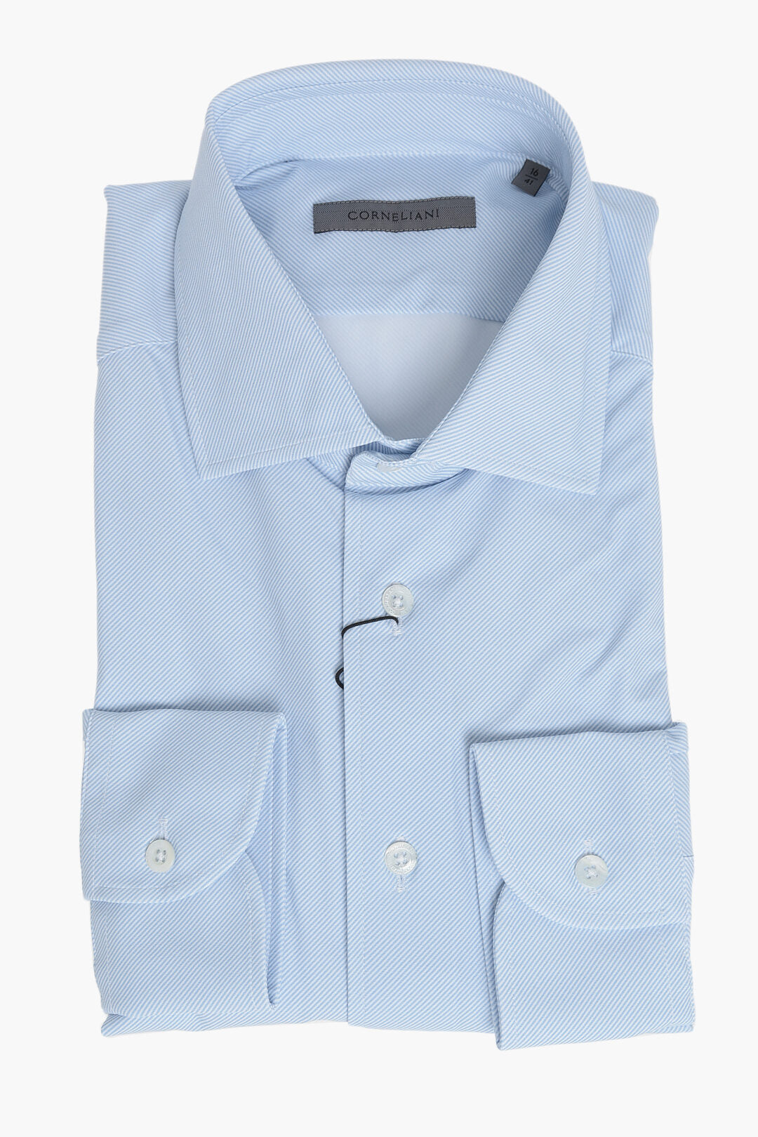 Corneliani 0405~Wrinkle-Free Striped Stretch Shirt