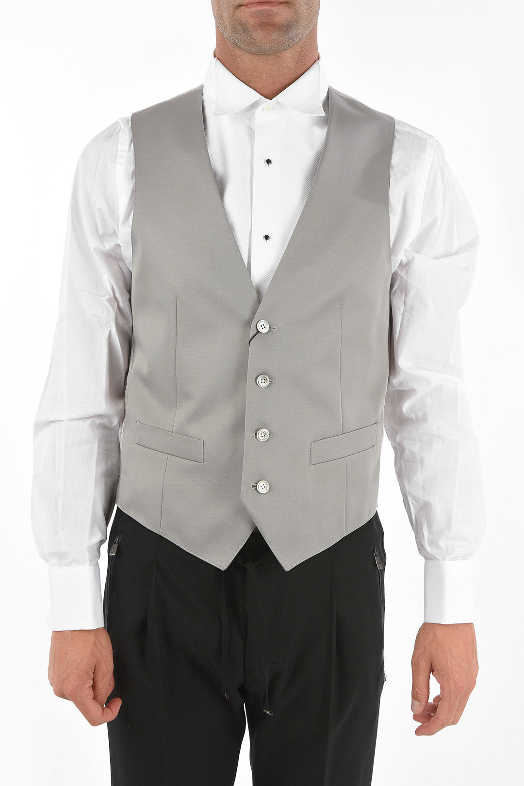 Corneliani 0470~CC COLLECTION Satin Waistcoat CERIM.REFINED