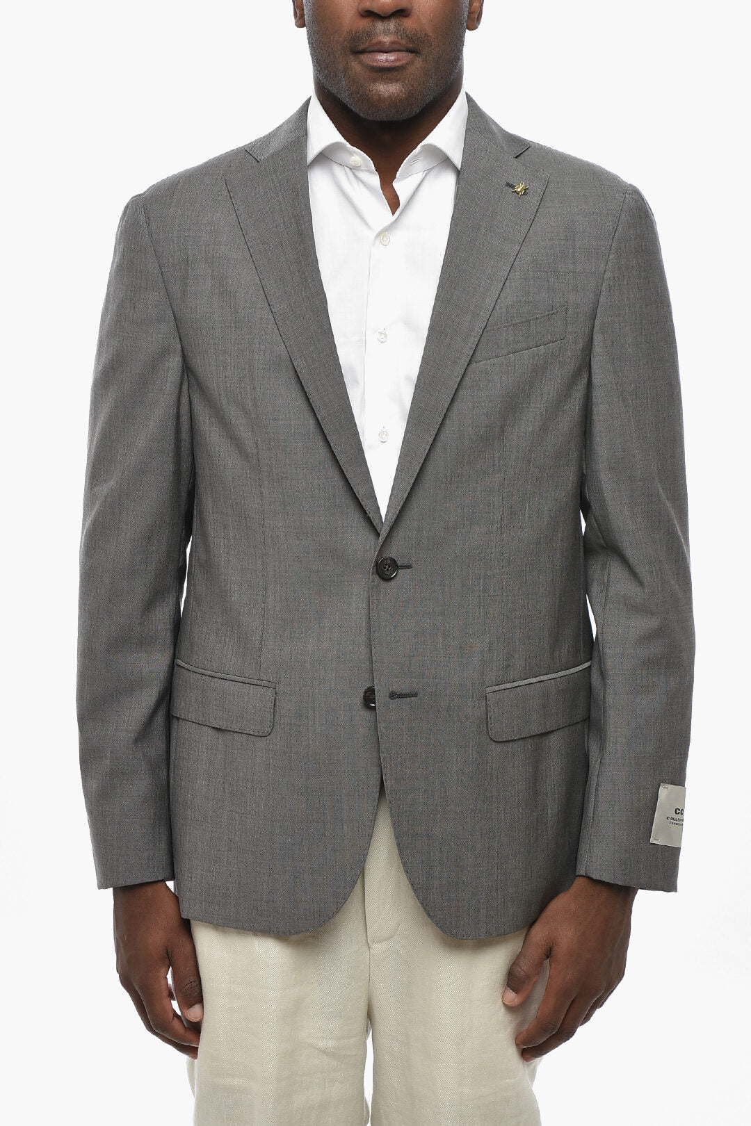 Corneliani 0470~CC COLLECTION Virgin Wool Slim Fit Blazer With Classic Lapel
