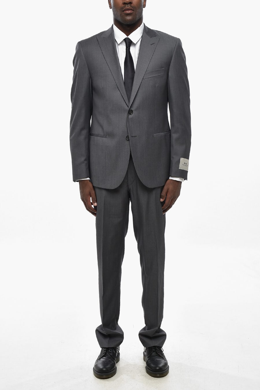 Corneliani 0470~CC COLLECTION Virgin Wool Suit with Peak Lapel