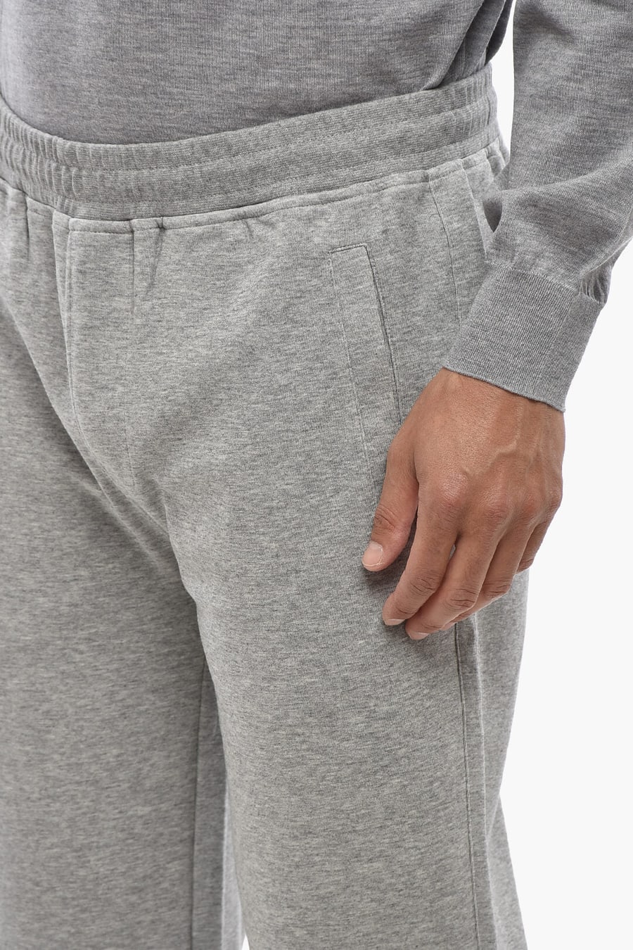 Corneliani 0470~Cotton Joggers with Drawstring, view 3