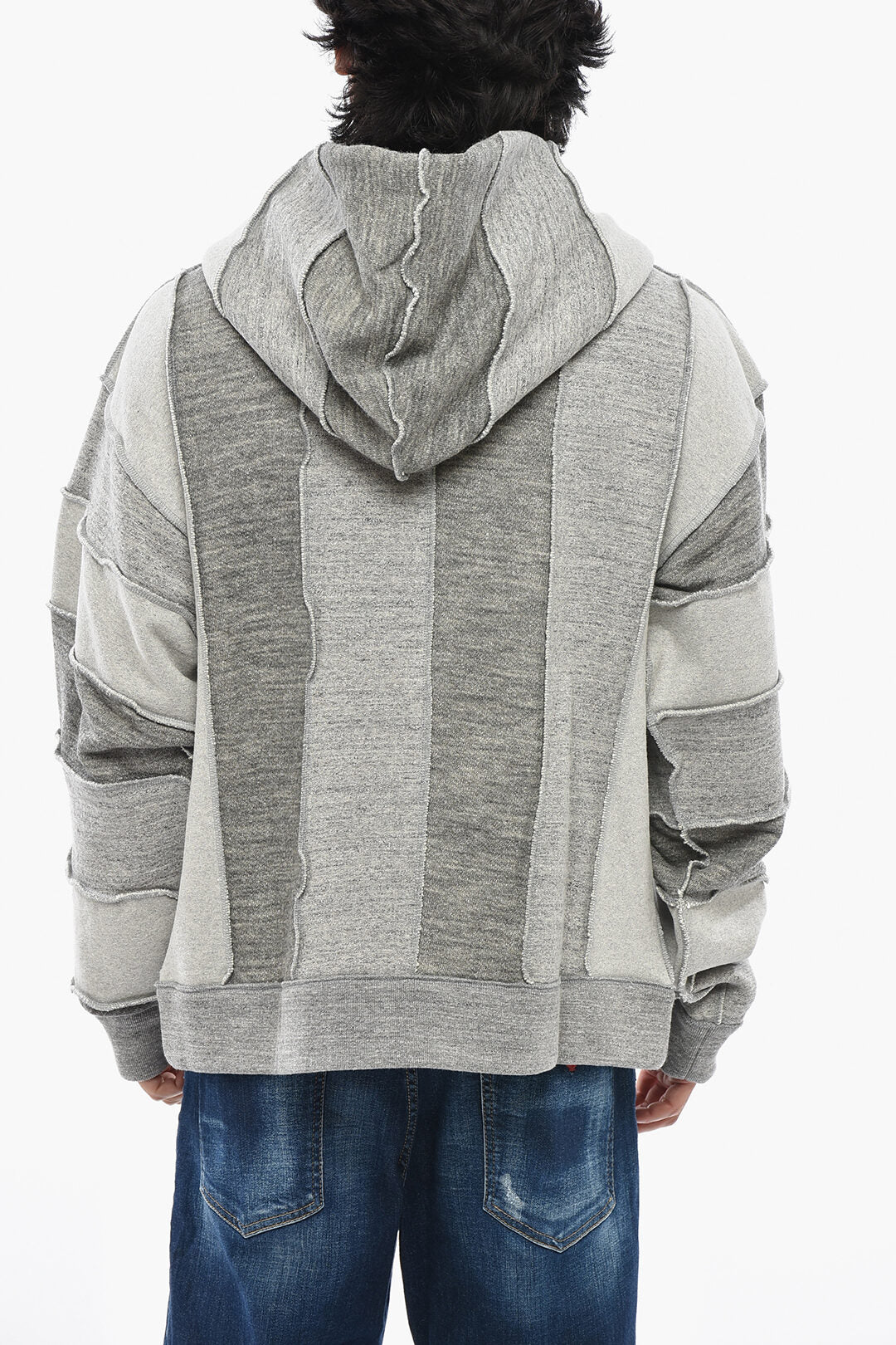 Dsquared2 0470~MAGLIANO Cotton And Wool Hooded Sweatshirt With Zip Closure, view 2