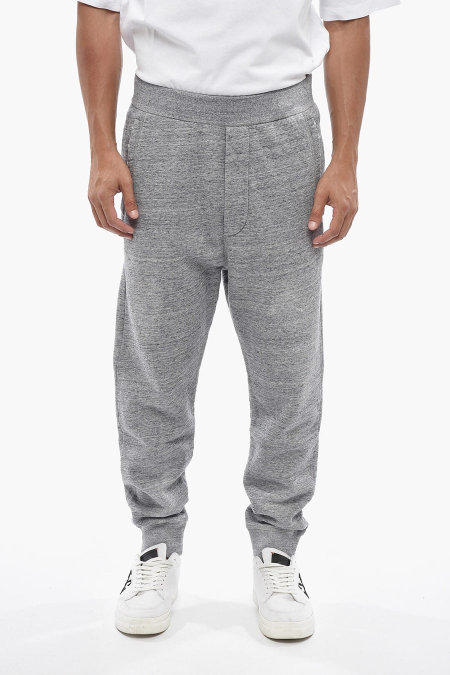 Dsquared2 0470~Solid Cotton Fleece Joggers