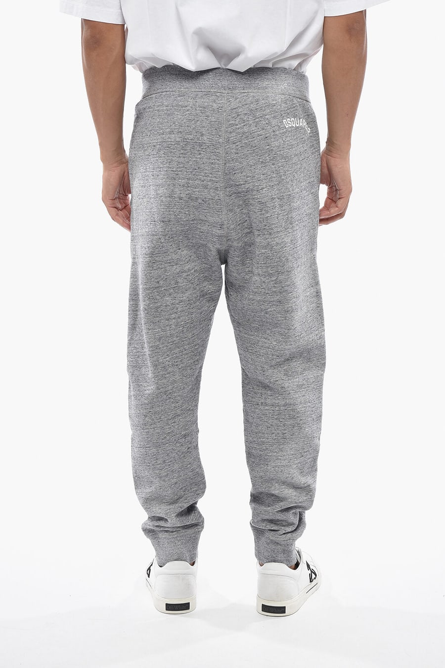 Dsquared2 0470~Solid Cotton Fleece Joggers, view 2