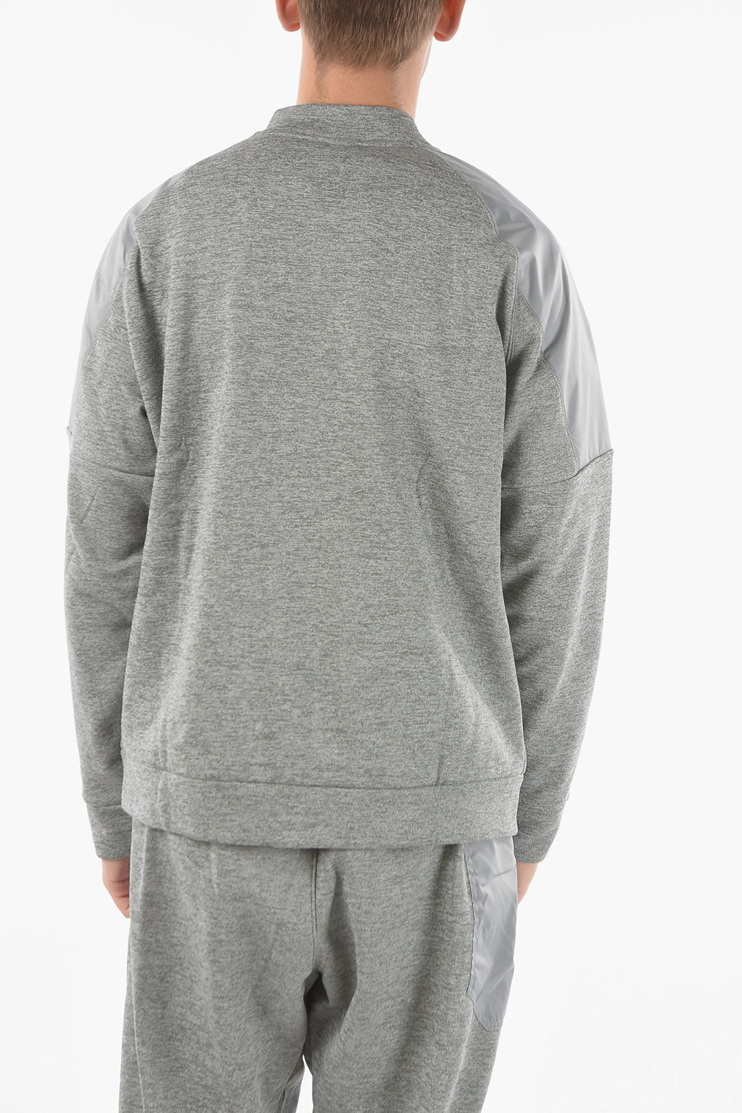 Nike 0470~Therma-Fit Sweatshirt NOVELTY with Zip Closure and Nylon Inserts, view 2
