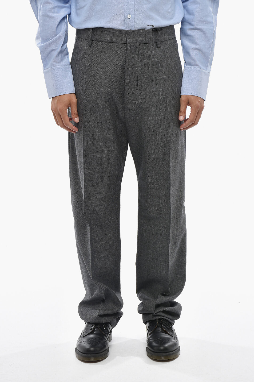 Dsquared2 0470~Virgin Wool Trousers DAN LONG CROTCH