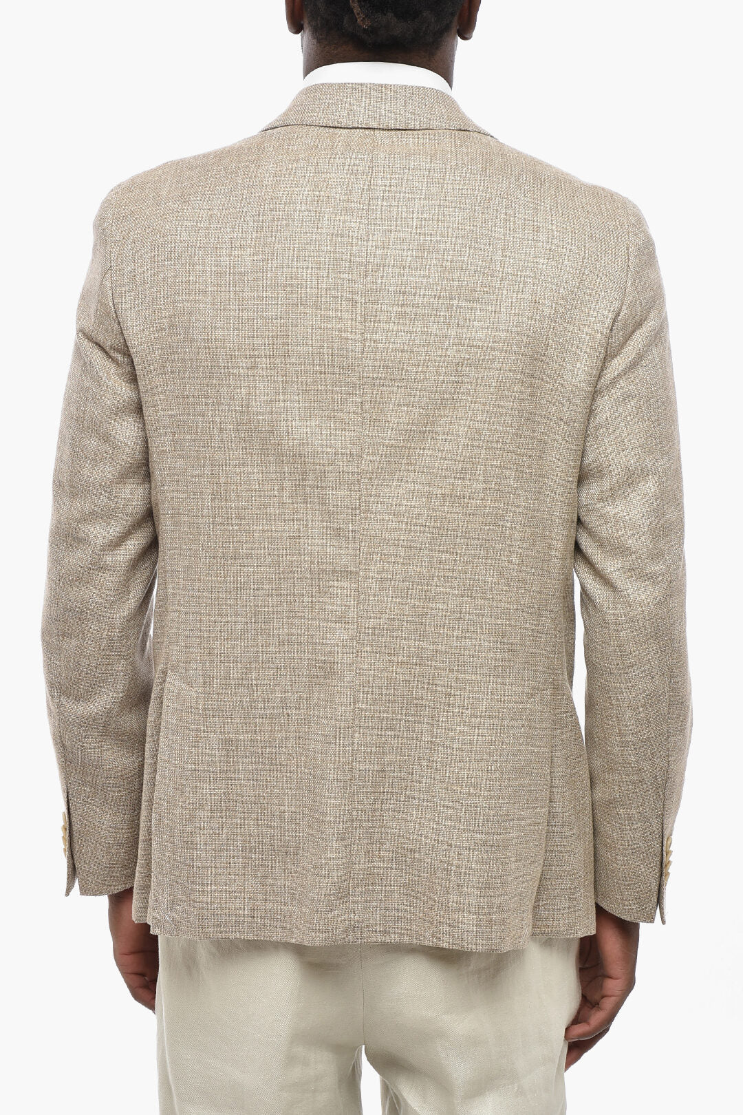 Corneliani 0500~CC COLLECTION Semi-Lined Cotton-Blend Blazer With Patch Pockets, view 2