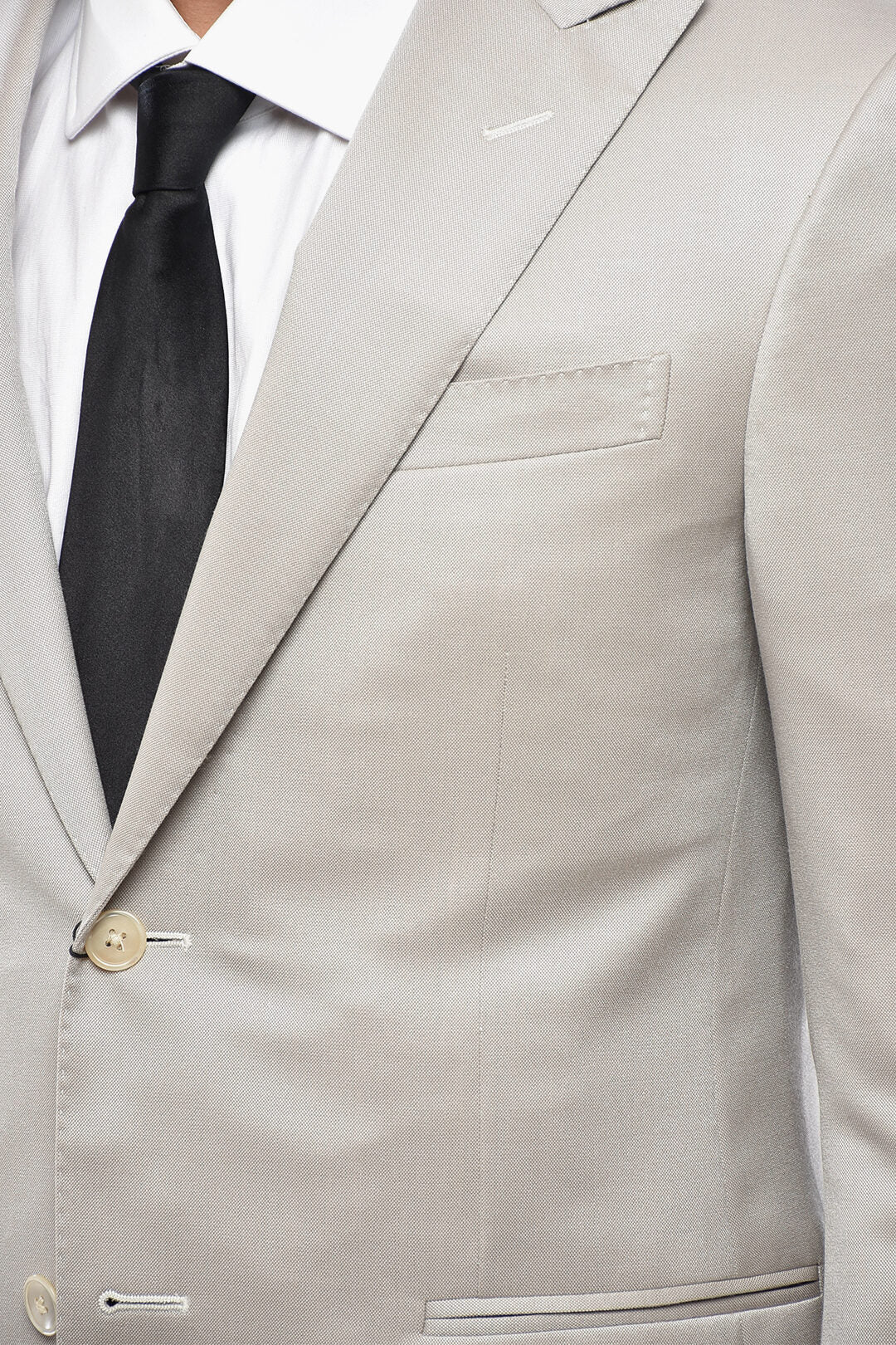 Corneliani 0500~CODE Slim-Fit Wool-Blend Blazer with Peak Lapel