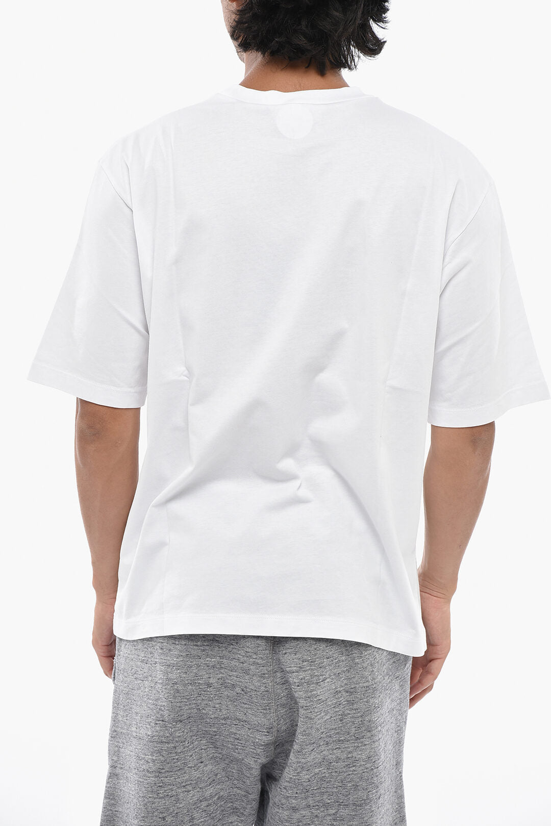 Dsquared2 0550~Cotton Crewneck T-Shirt With Contrast Print, view 2
