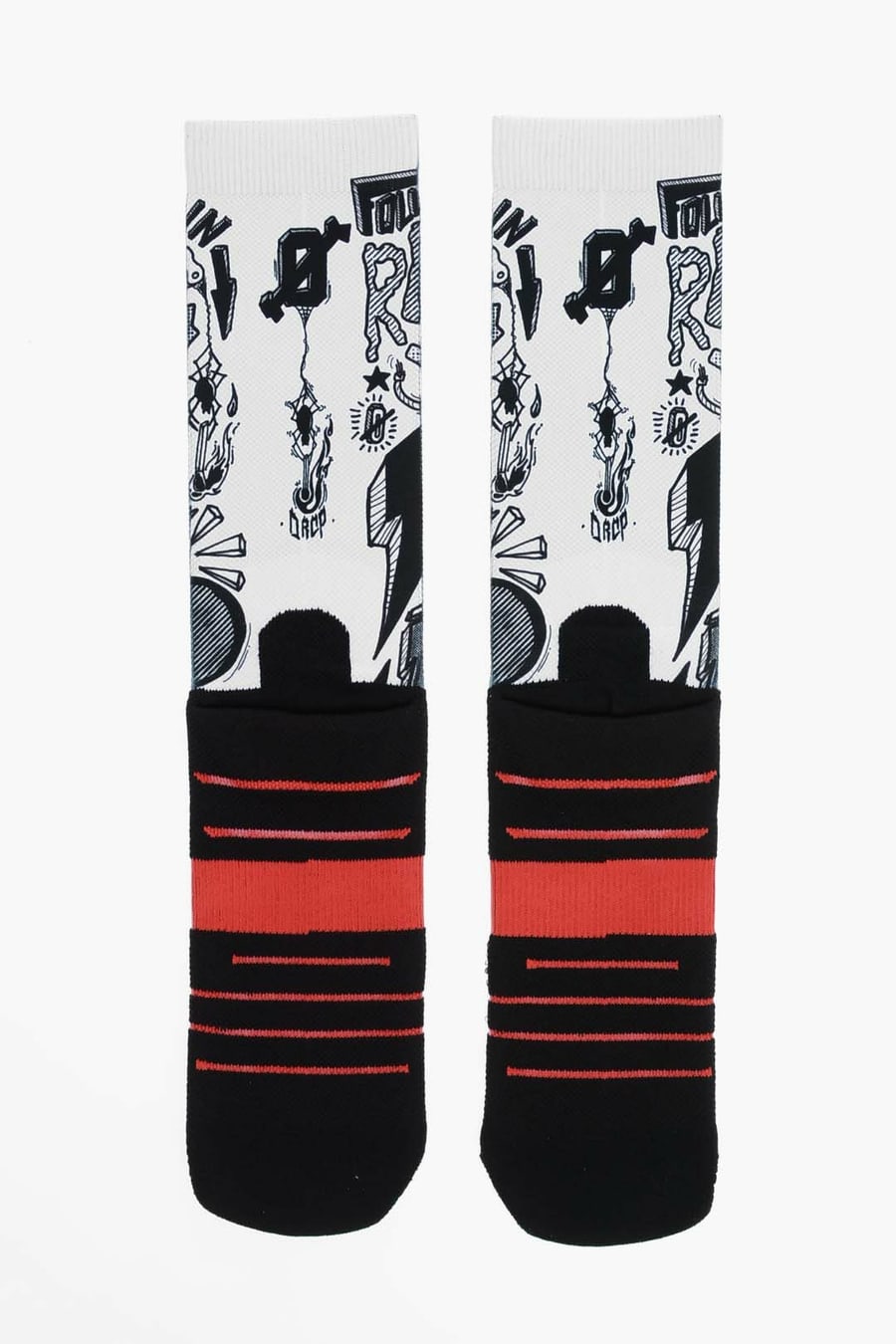 Scrimmage 0550~Long STOMP Printed Socks, view 3