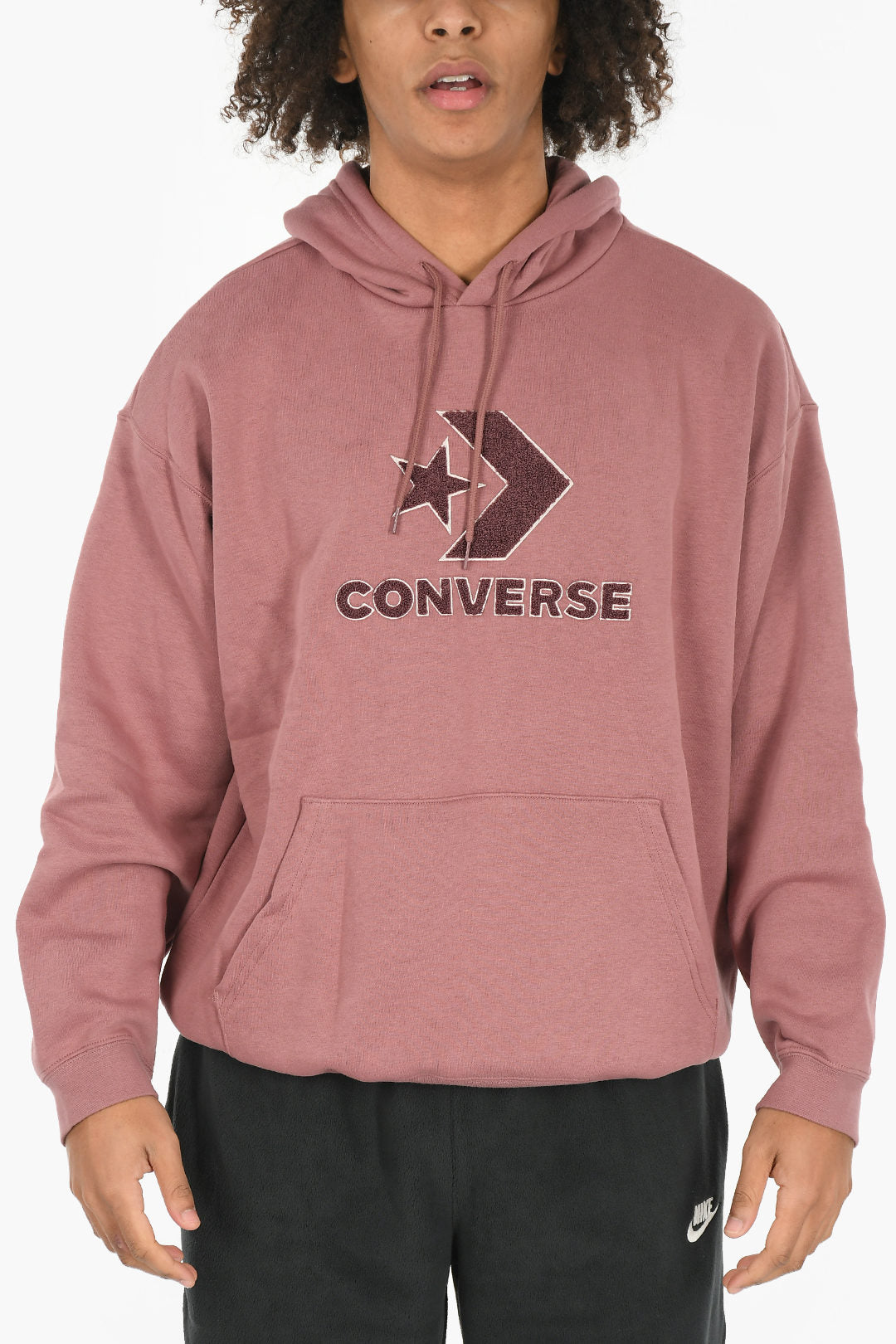 Converse 0550~Loose Fit Sweatshirt GO-TO with Hood and Embossed Logo