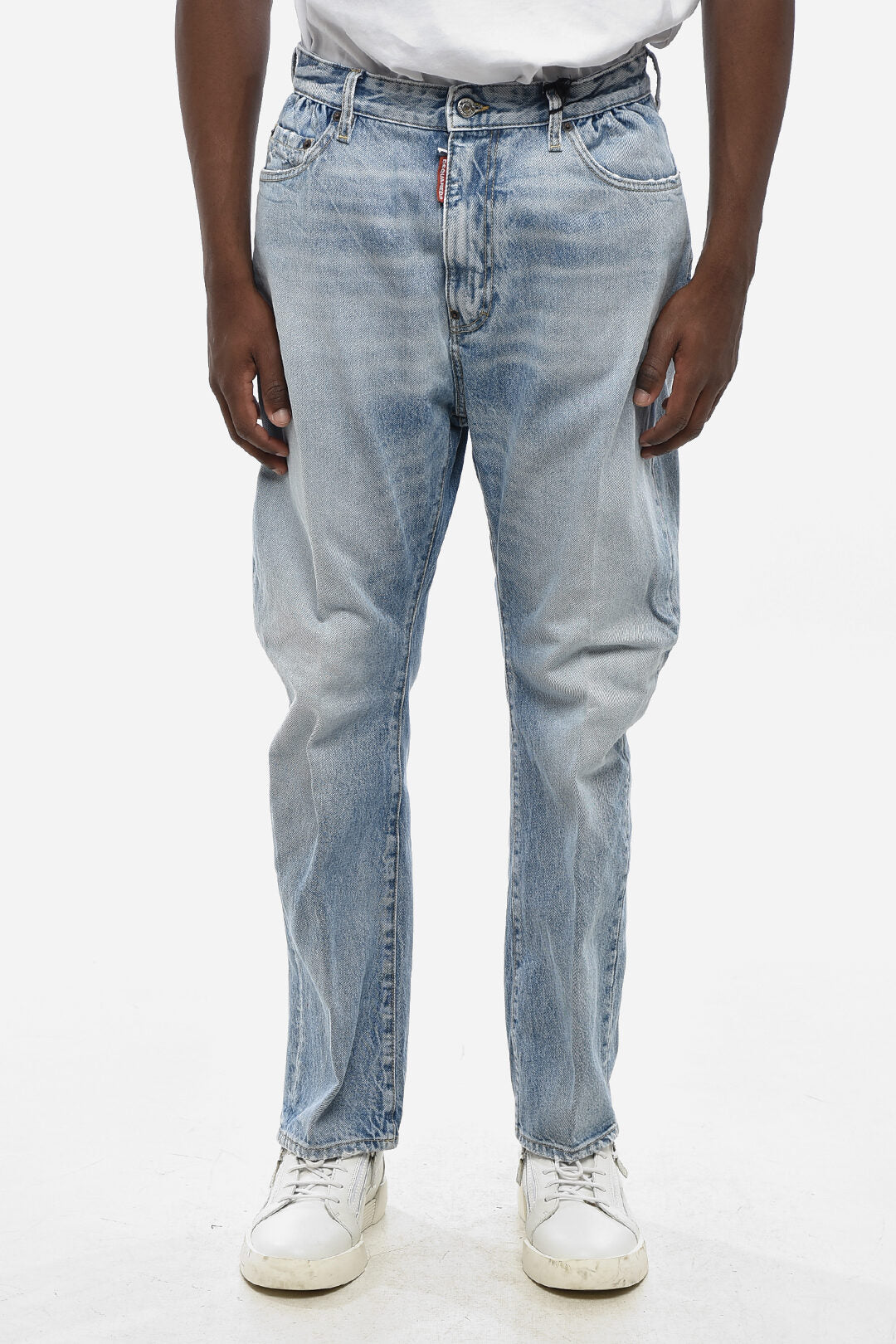 Dsquared2 0750~Light Wash Denim Jeans Regular Fit TWINS 20cm