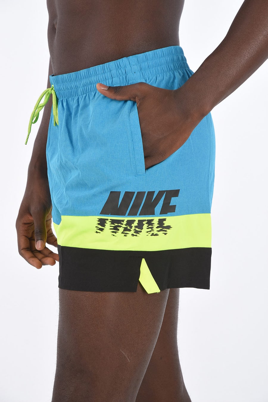 Nike 0750~Logo-Print Boxer Swim Briefs, view 2