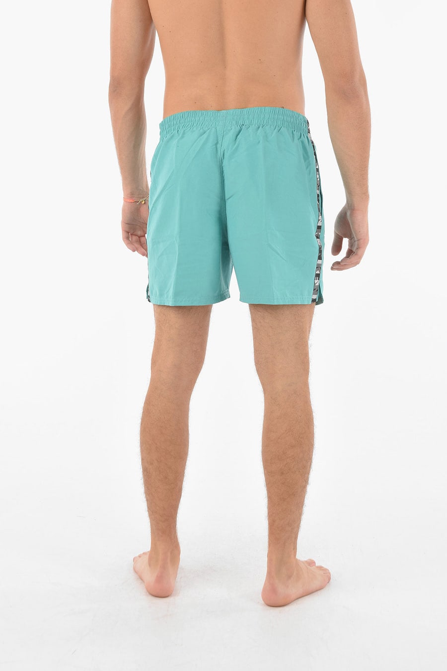 Nike 0750~SWIM Boxer Swim Shorts with Contrasting Logo Band, view 2