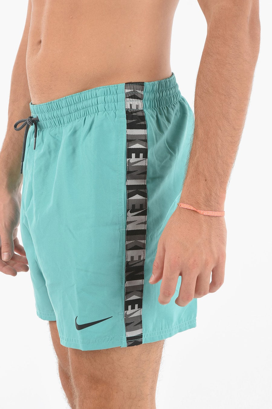 Nike 0750~SWIM Boxer Swim Shorts with Contrasting Logo Band, view 3