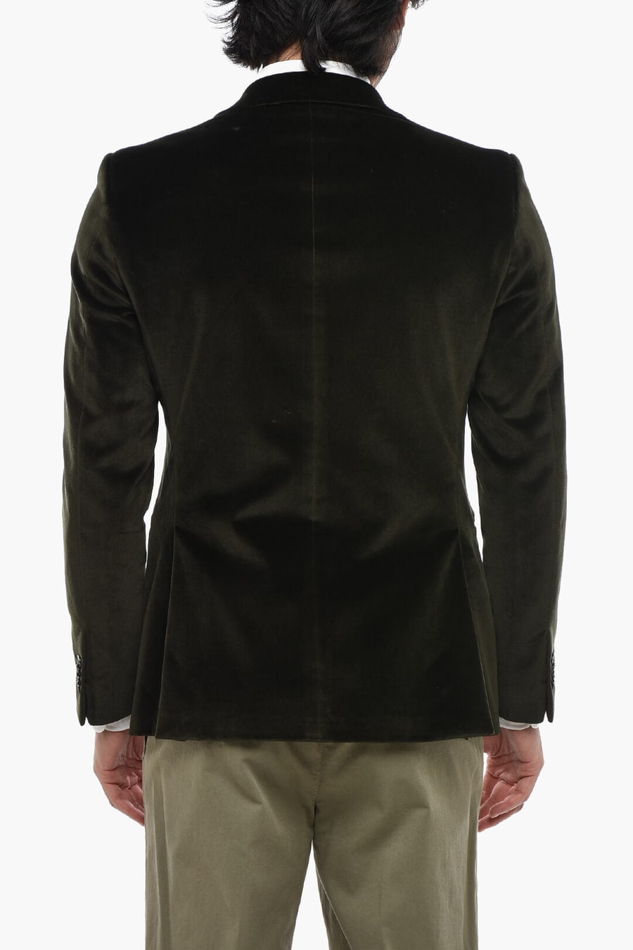 Corneliani 0800~CODE Velour Blazer with Peak Lapel, view 2