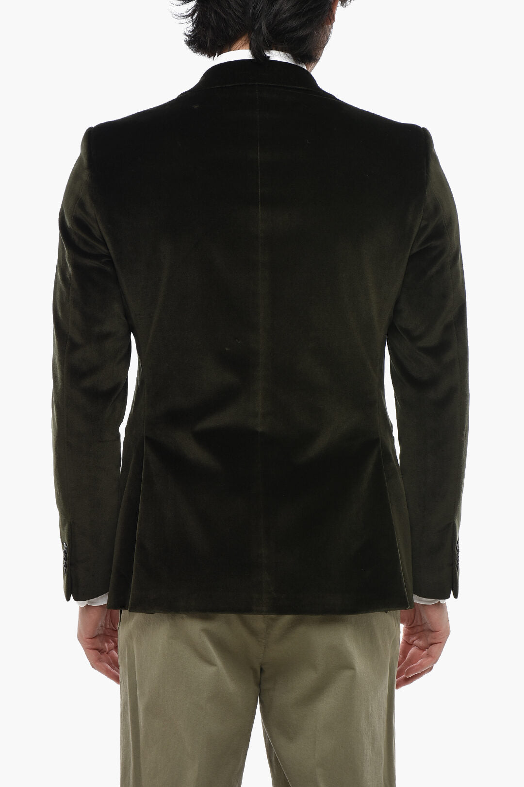 Corneliani 0800~CODE Velour Blazer with Peak Lapel, view 2
