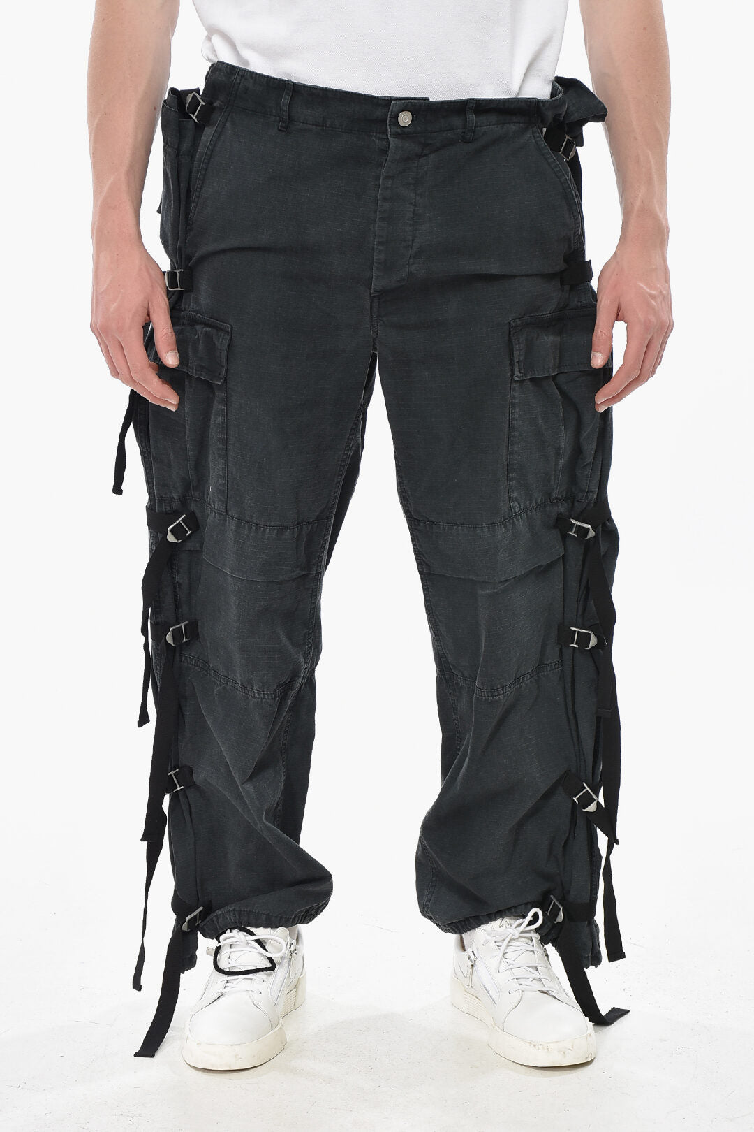 Magliano 0850~Cotton Cargo Pants in Ripstop Check