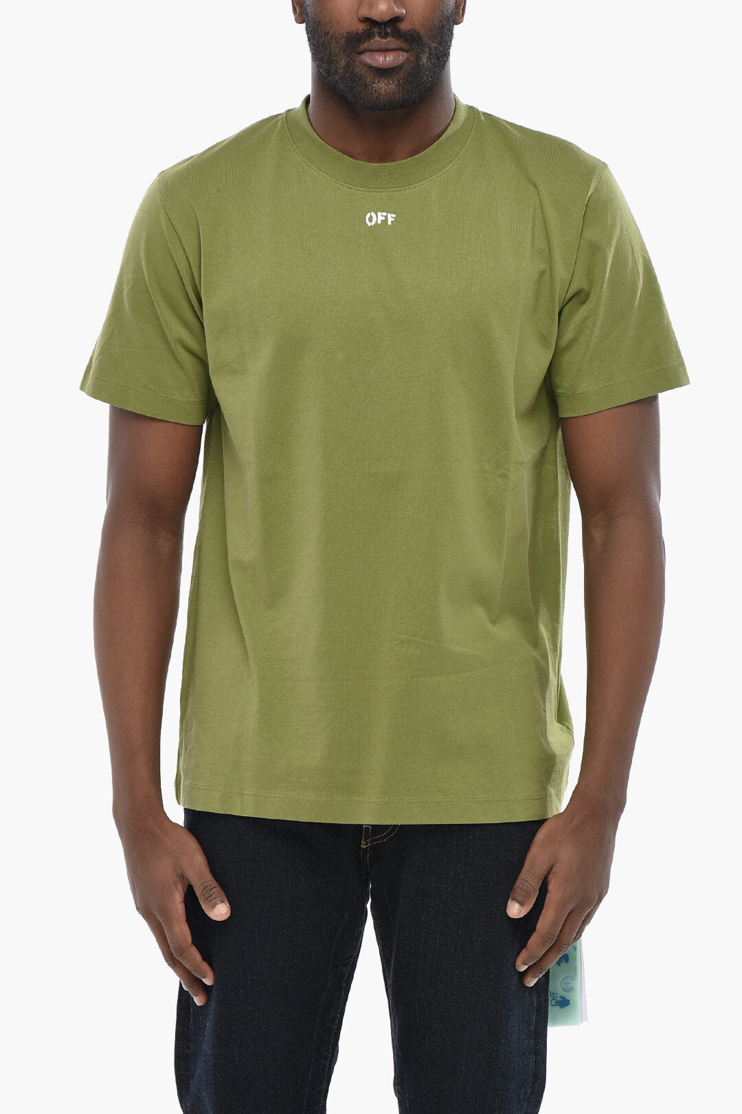 Off-White 0850~Cotton Crewneck T-Shirt BRICK ARROW