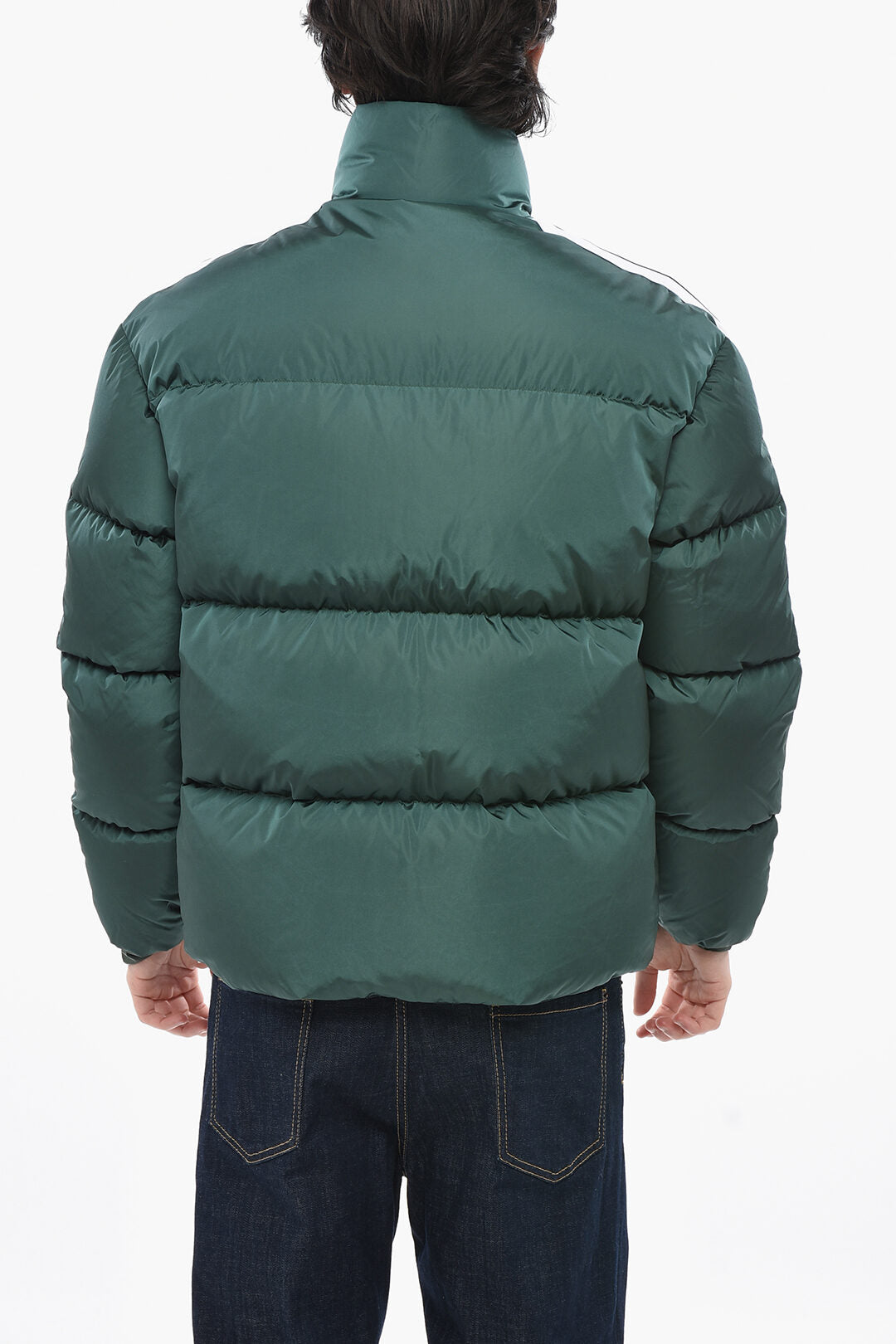 Palm Angels 0850~Nylon Puffer Jacket with Contrast Side Stripes