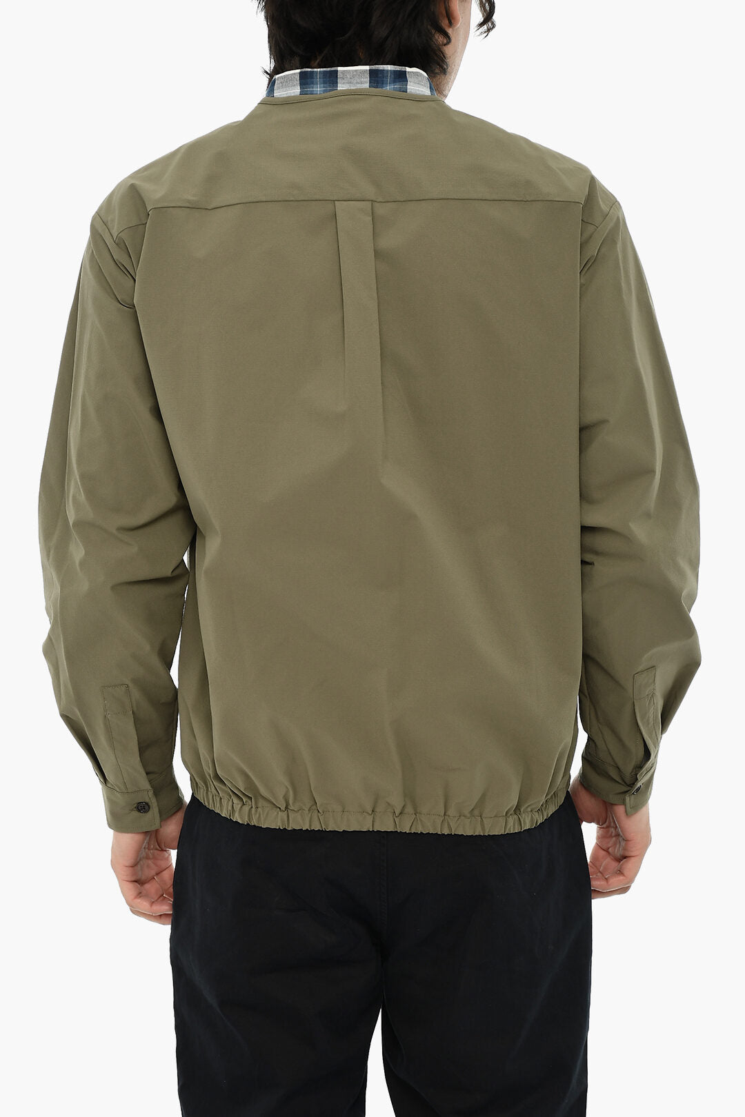 Woolrich 0850~Solid Overshirt HIGH AERATION with Front Button Closure, view 2