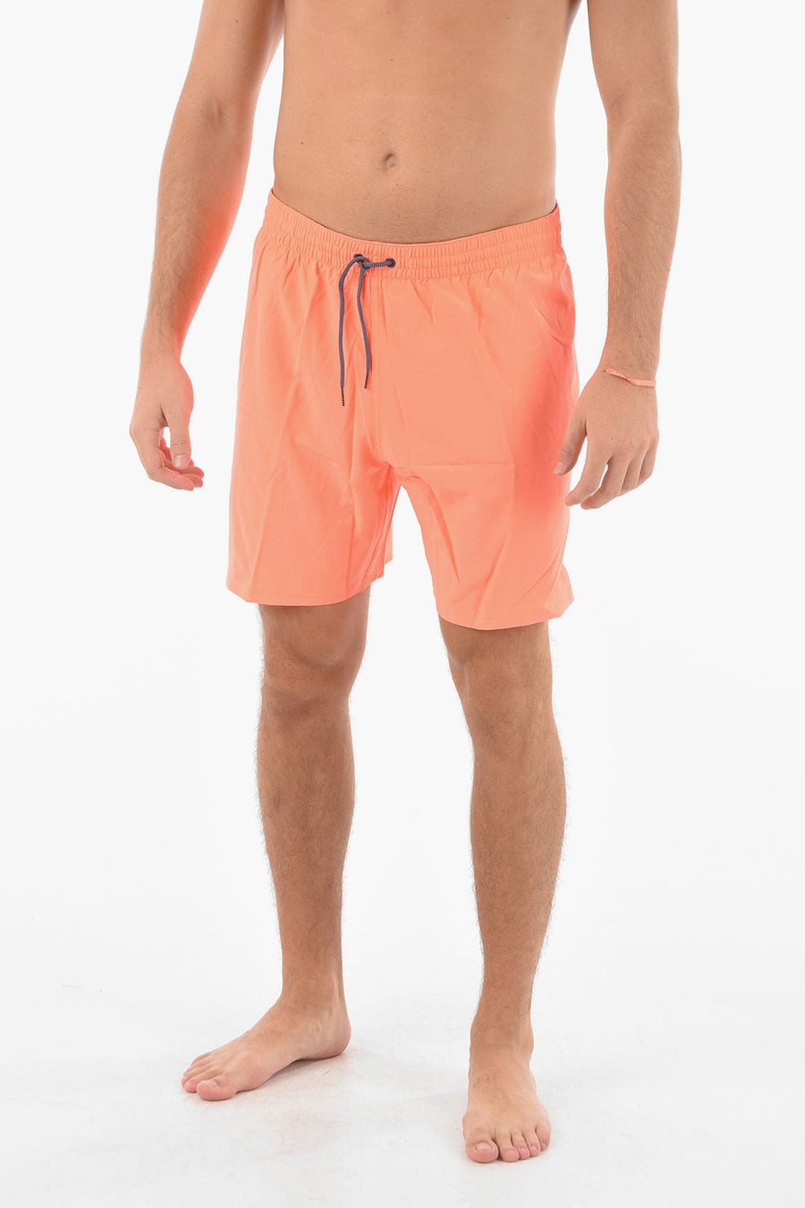 Nike 0950~Solid-Color Boxer Swim Trunks