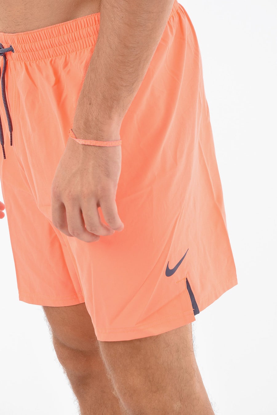 Nike 0950~Solid-Color Boxer Swim Trunks, view 3