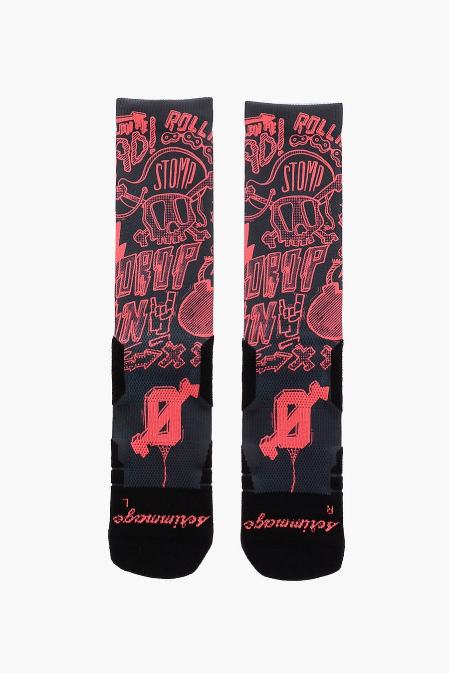Scrimmage 1250~Long STOMP Printed Socks