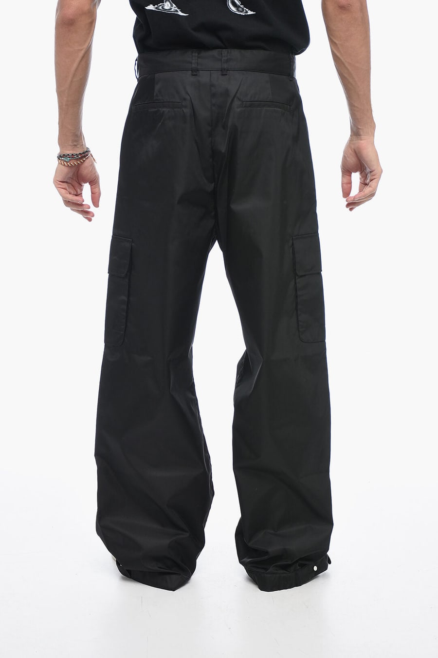 Off-White 1500~Cargo Pants with Elasticated Hem, view 2