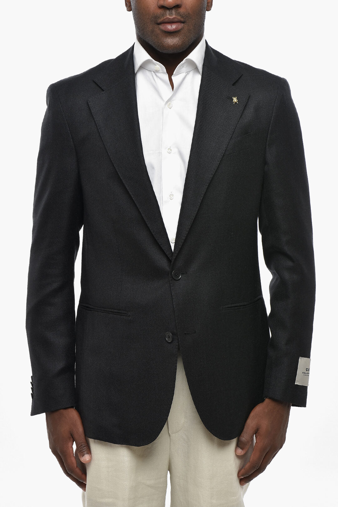 Corneliani 1500~CC COLLECTION Wool-Blend Unlined Blazer with Jetted Pockets