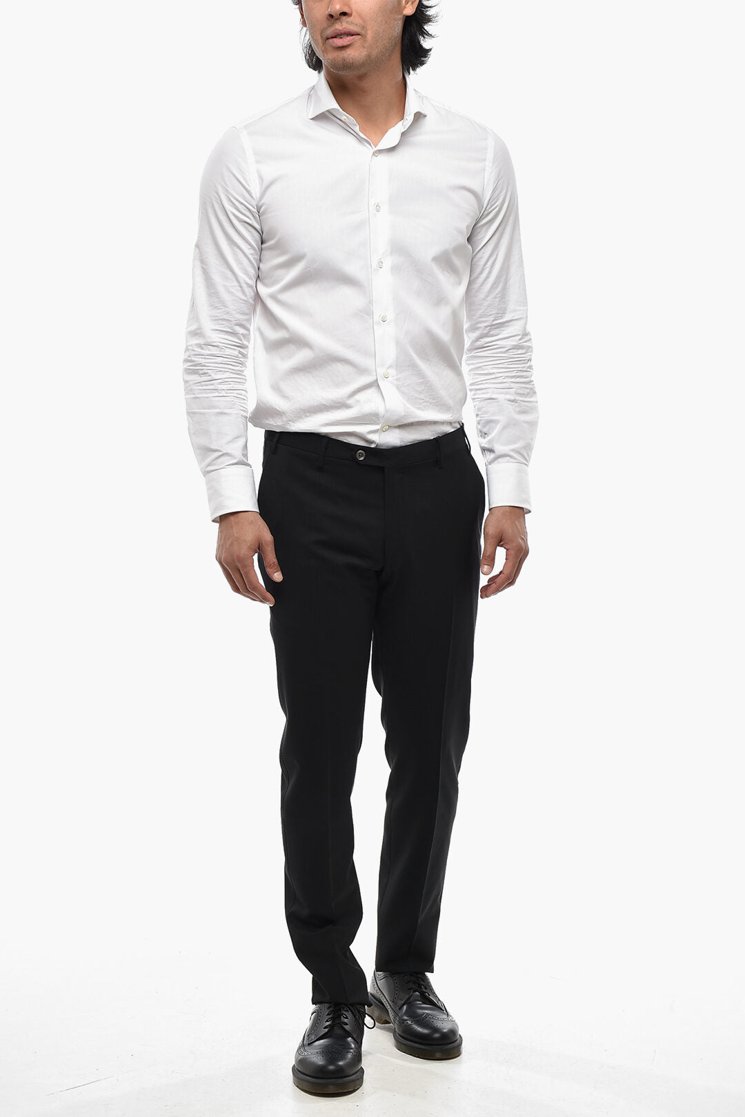 Corneliani 1500~CODE Mohair-Blend 4-Pocket Trousers, view 2
