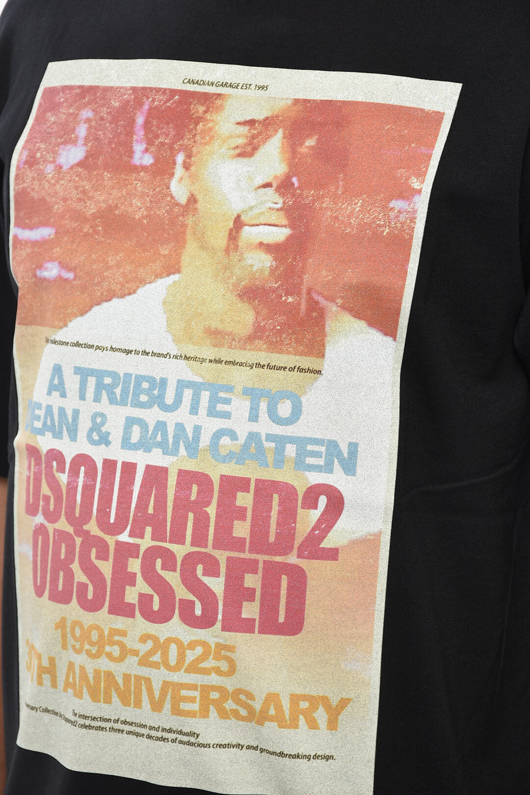Dsquared2 1500~Cotton Crew Neck T-Shirt with Front Print